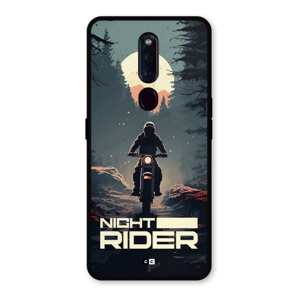 Night Rider Metal Back Case for Oppo F11 Pro