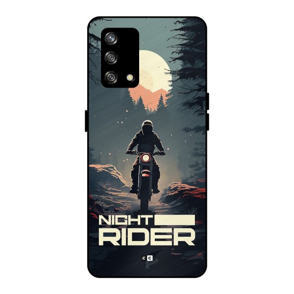 Night Rider Metal Back Case for Oppo F19