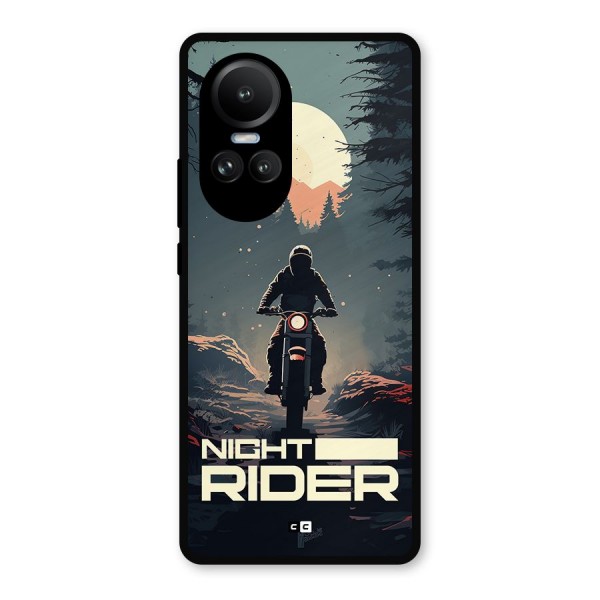 Night Rider Metal Back Case for Oppo Reno10 Pro