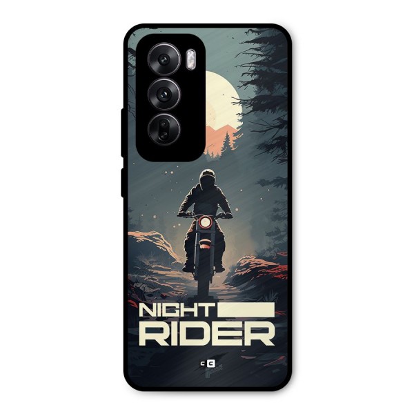 Night Rider Metal Back Case for Oppo Reno12