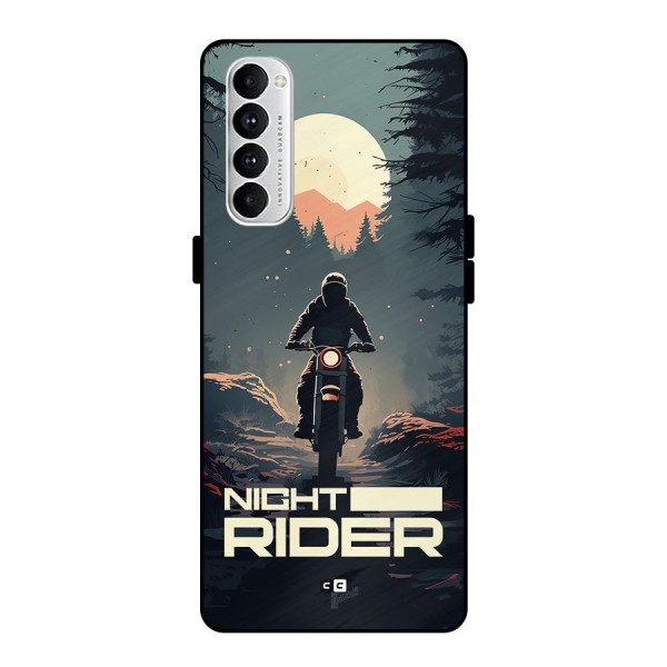 Night Rider Metal Back Case for Oppo Reno4 Pro