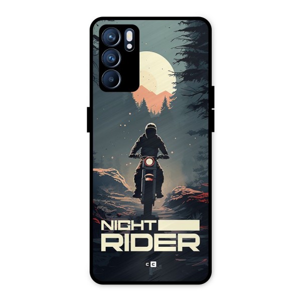 Night Rider Metal Back Case for Oppo Reno6 5G