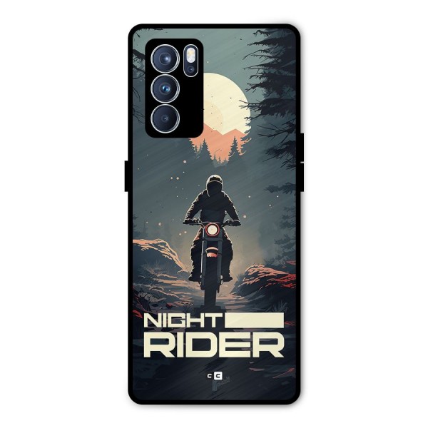 Night Rider Metal Back Case for Oppo Reno6 Pro 5G