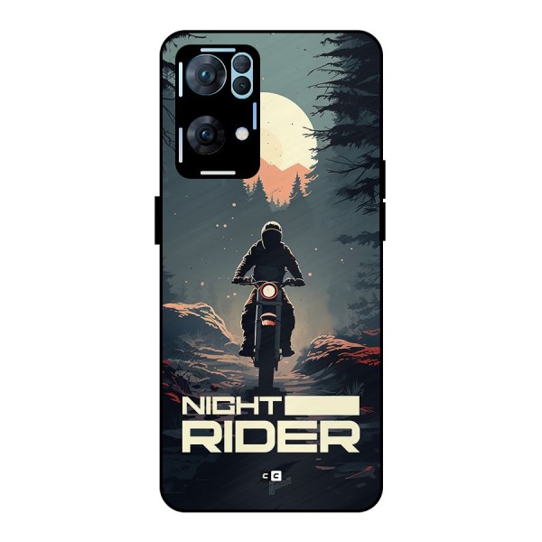 Night Rider Metal Back Case for Oppo Reno7 Pro 5G