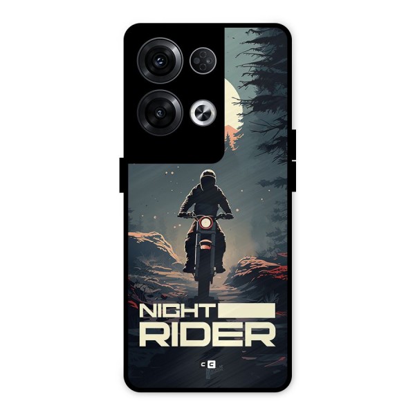 Night Rider Metal Back Case for Oppo Reno8 Pro 5G