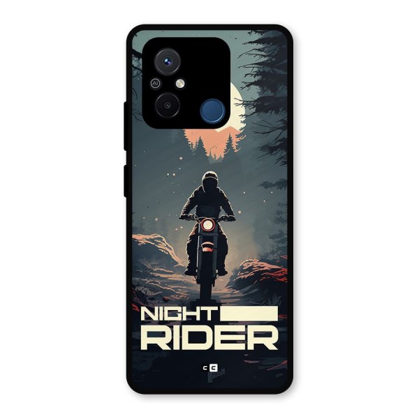 Night Rider Metal Back Case for Poco C55