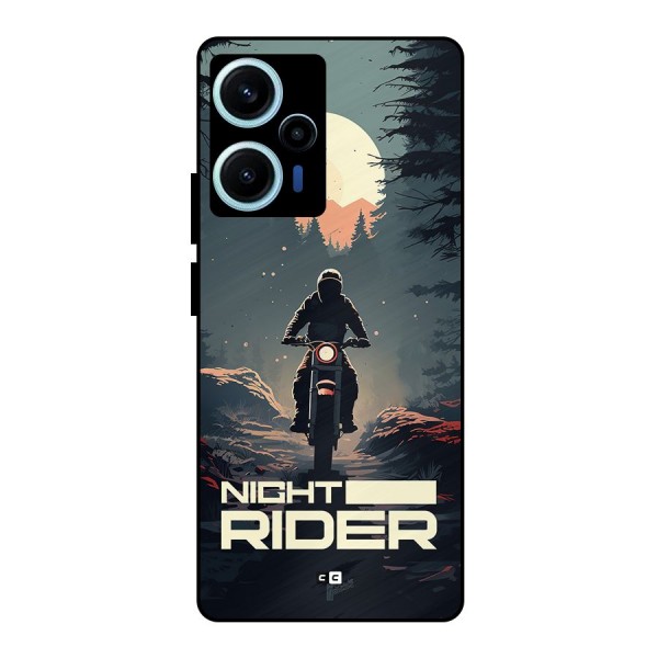 Night Rider Metal Back Case for Poco F5