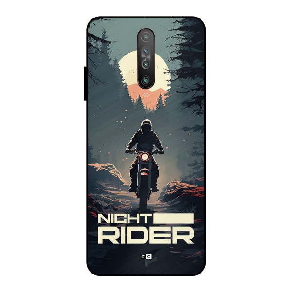 Night Rider Metal Back Case for Poco X2