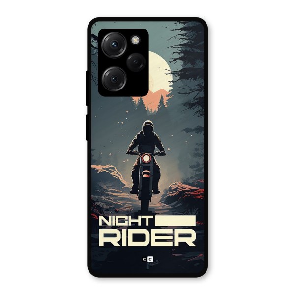 Night Rider Metal Back Case for Poco X5 Pro