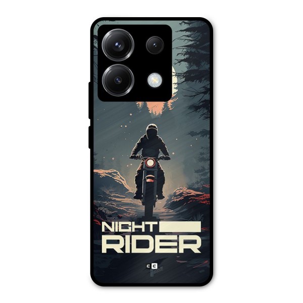 Night Rider Metal Back Case for Poco X6