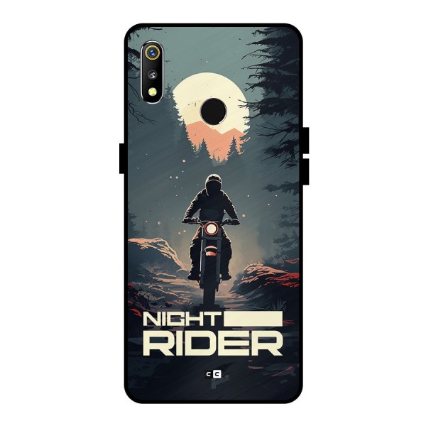 Night Rider Metal Back Case for Realme 3