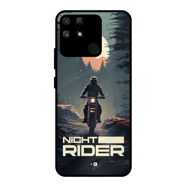 Night Rider Metal Back Case for Realme Narzo 50A