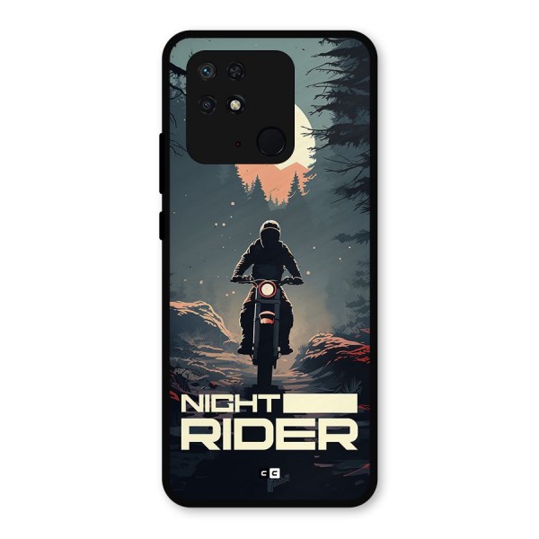 Night Rider Metal Back Case for Redmi 10 Power