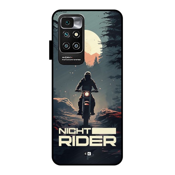 Night Rider Metal Back Case for Redmi 10 Prime