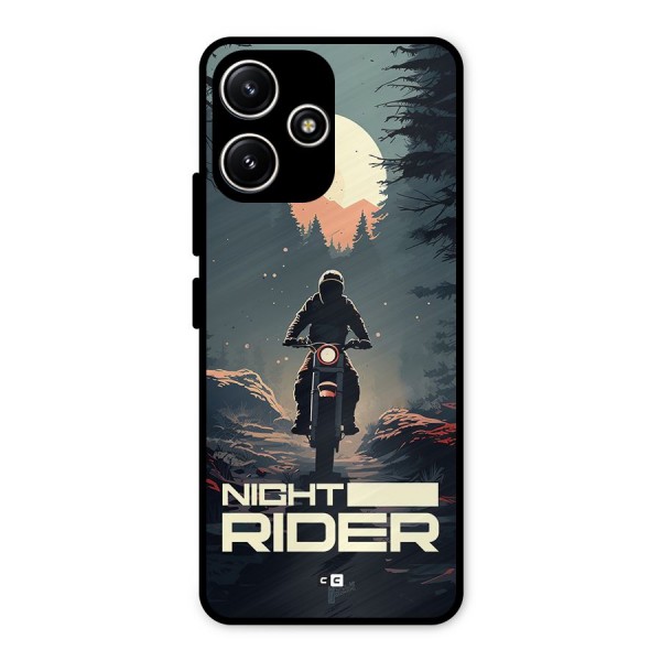 Night Rider Metal Back Case for Redmi 12 5G