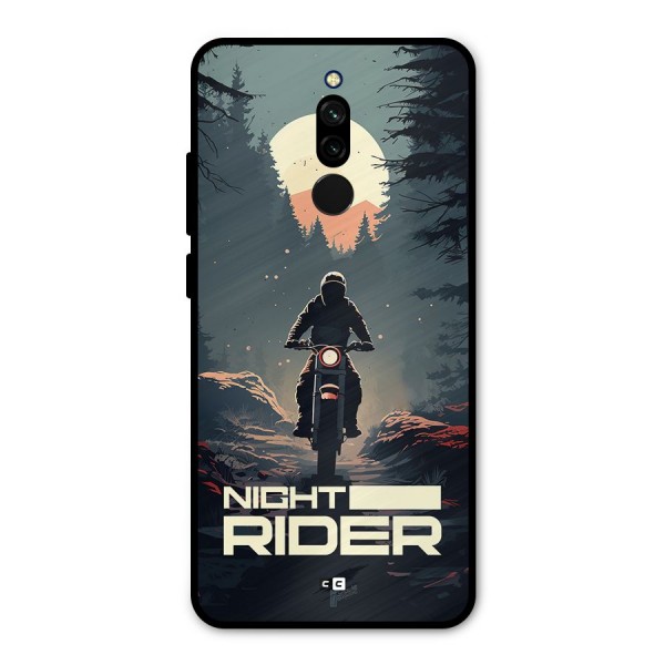 Night Rider Metal Back Case for Redmi 8