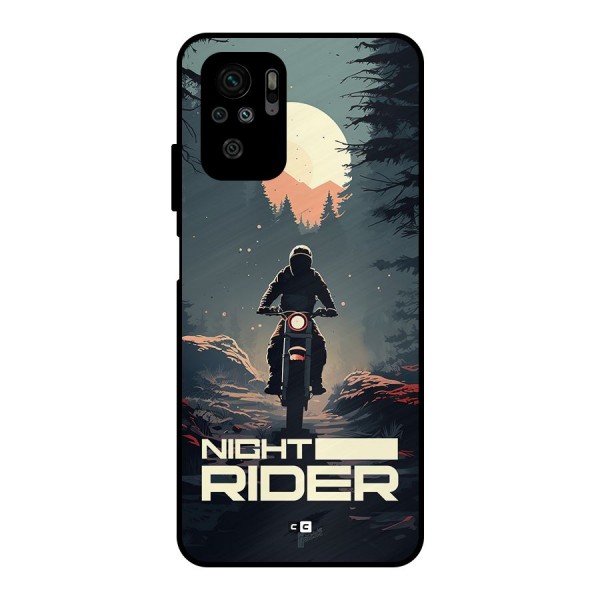 Night Rider Metal Back Case for Redmi Note 10