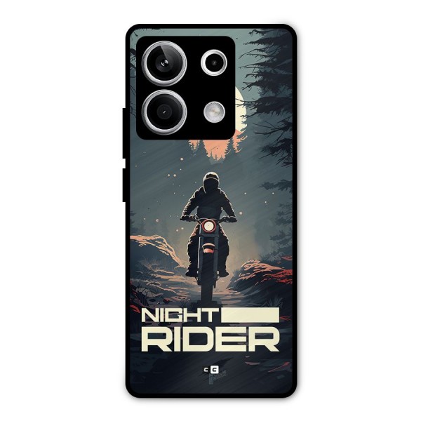 Night Rider Metal Back Case for Redmi Note 13 5G