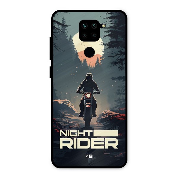 Night Rider Metal Back Case for Redmi Note 9