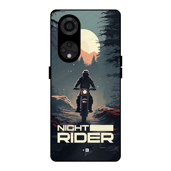 Night Rider Metal Back Case for Reno8 T 5G