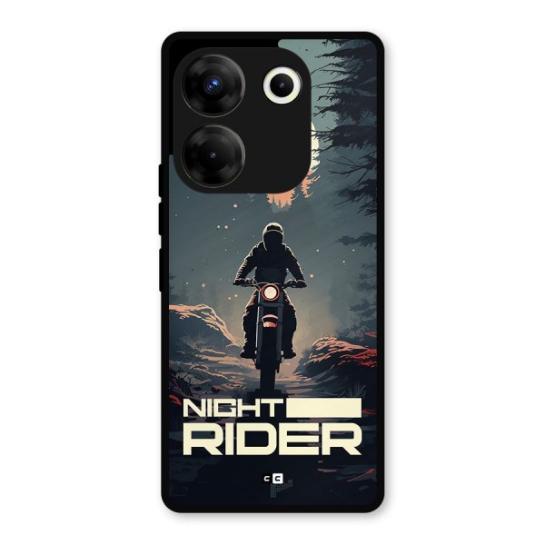 Night Rider Metal Back Case for Tecno Camon 20