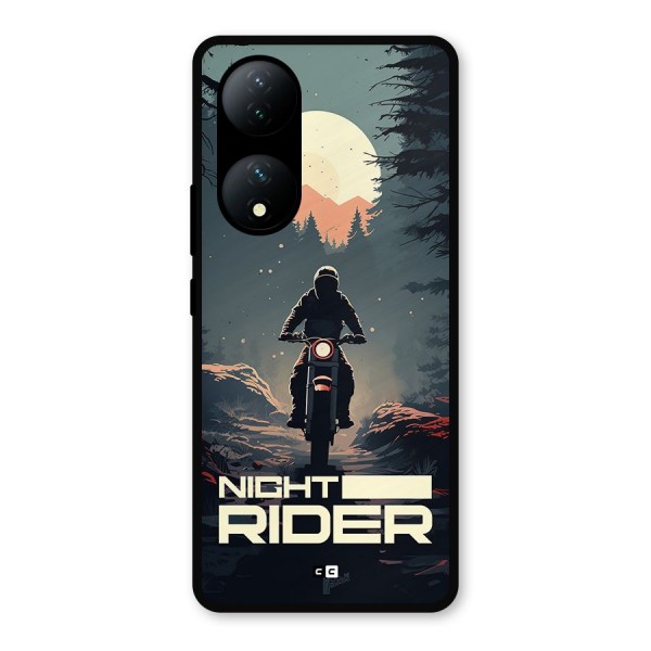 Night Rider Metal Back Case for Vivo T2