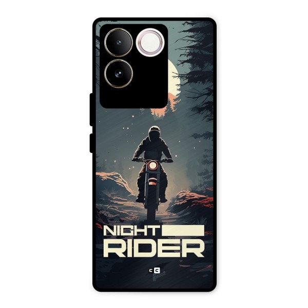 Night Rider Metal Back Case for Vivo T2 Pro