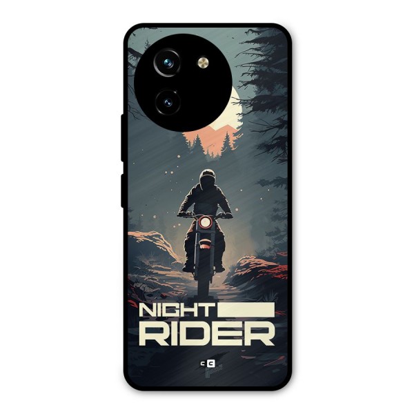 Night Rider Metal Back Case for Vivo T3x