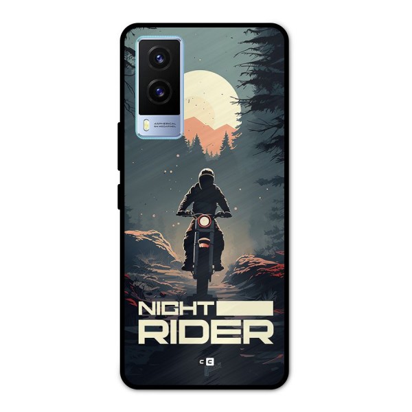 Night Rider Metal Back Case for Vivo V21e 5G