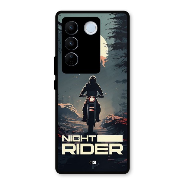 Night Rider Metal Back Case for Vivo V27