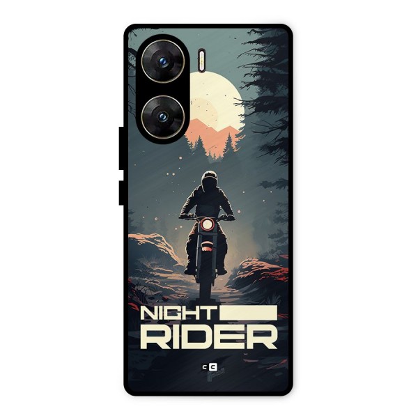 Night Rider Metal Back Case for Vivo V29e