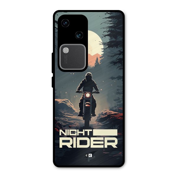 Night Rider Metal Back Case for Vivo V30 Pro