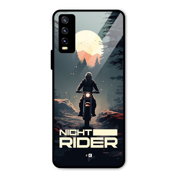 Night Rider Metal Back Case for Vivo Y20 2021