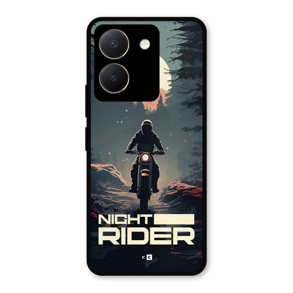 Night Rider Metal Back Case for Vivo Y36