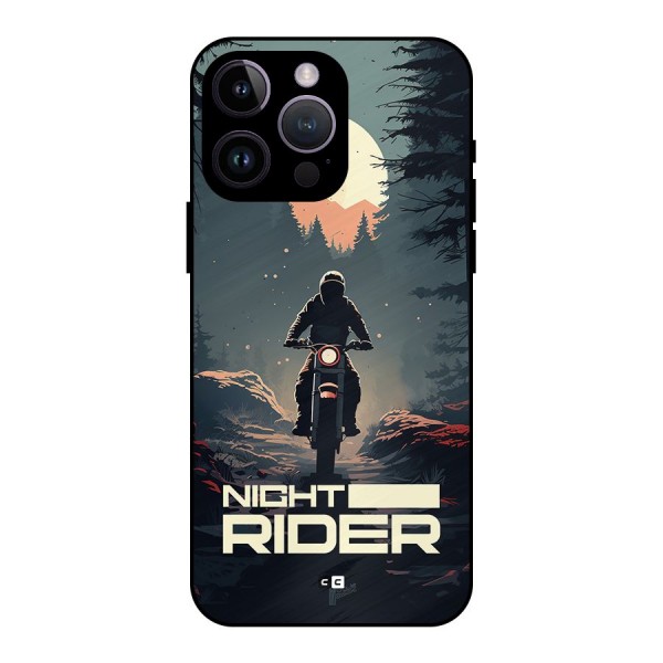 Night Rider Metal Back Case for iPhone 14 Pro Max