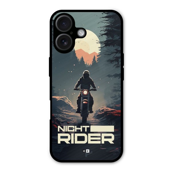 Night Rider Metal Back Case for iPhone 16