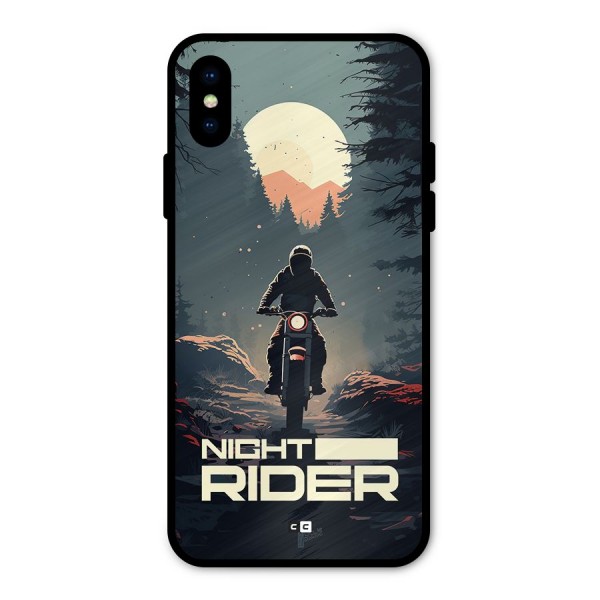 Night Rider Metal Back Case for iPhone X