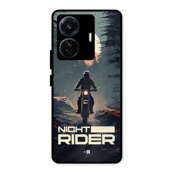 Night Rider Metal Back Case for iQOO Z6