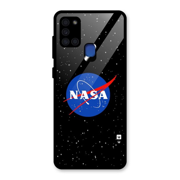 Night Sky NASA Glass Back Case for Galaxy A21s