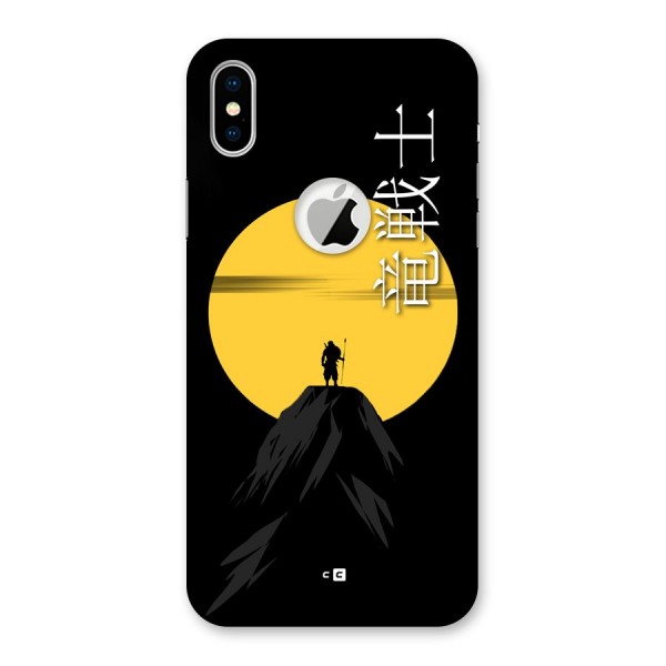 Night Warrior Back Case for iPhone XS Logo Cut