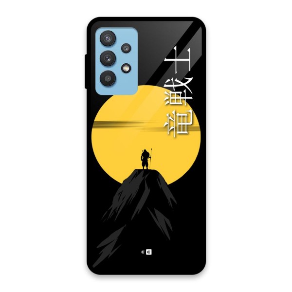 Night Warrior Glass Back Case for Galaxy M32 5G