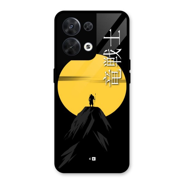 Night Warrior Glass Back Case for Oppo Reno8 5G