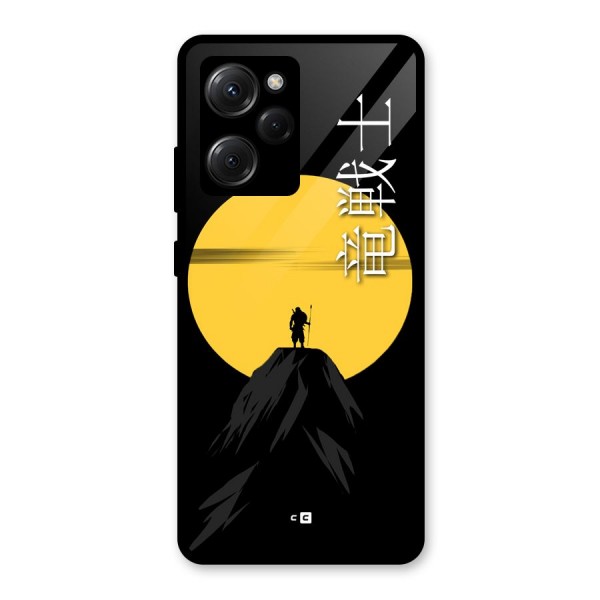 Night Warrior Glass Back Case for Poco X5 Pro