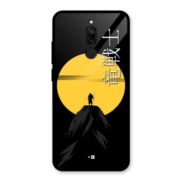 Night Warrior Glass Back Case for Redmi 8