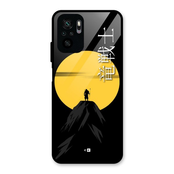 Night Warrior Glass Back Case for Redmi Note 10