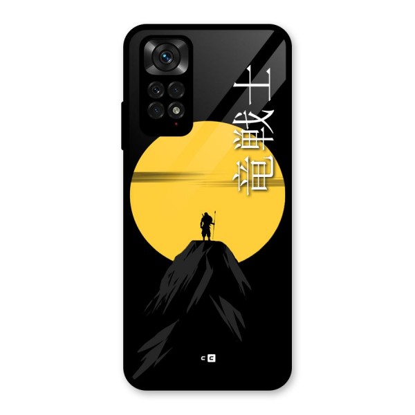 Night Warrior Glass Back Case for Redmi Note 11