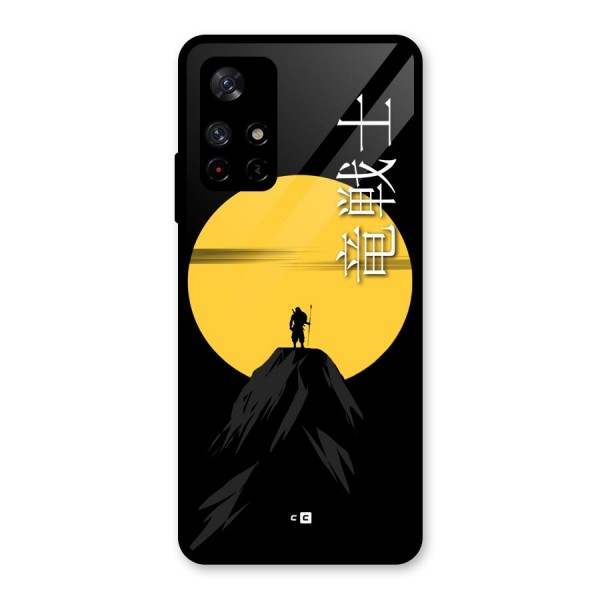 Night Warrior Glass Back Case for Redmi Note 11T 5G