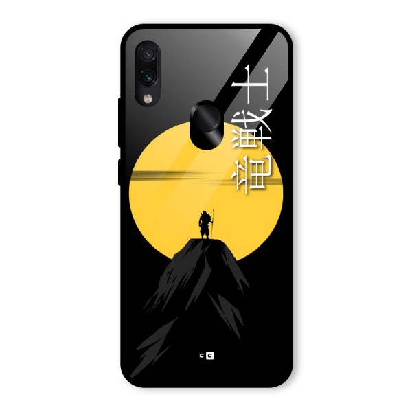 Night Warrior Glass Back Case for Redmi Note 7