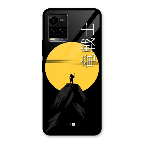 Night Warrior Glass Back Case for Vivo Y21A