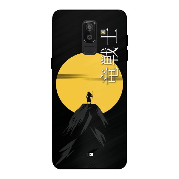 Night Warrior Metal Back Case for Galaxy J8